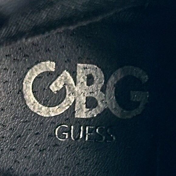 GBG Guess Jaydyn  Lace Up Ankle Boots Combat Heeled  w/ Zip & Buckle Black 8 EUC - Picture 13 of 14